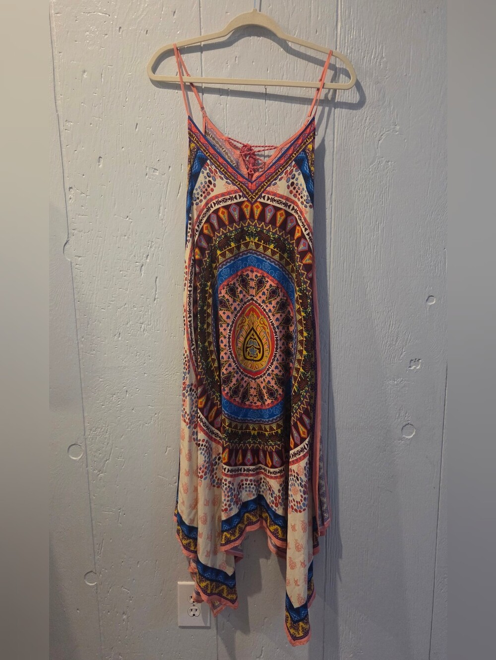 Boho Printed Spaghetti-Strap Dress - Multicolor